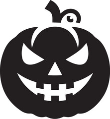 Jack-O-Lantern Halloween silhouette vector