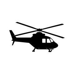 Helicopter Silhouette vector illustration
