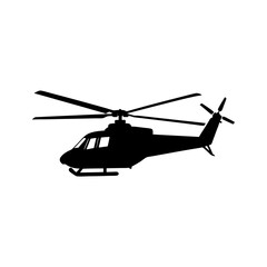 Helicopter Silhouette vector illustration