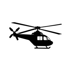 Helicopter Silhouette vector illustration