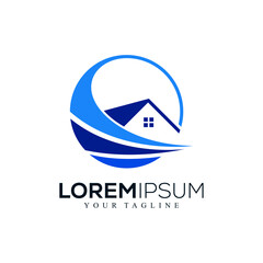 Abstract real estate logo design