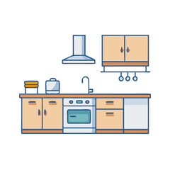 kitchen  icon, kitchen  vector illustration-simple illustration of kitchen , perfect for kitchen  logos and icons