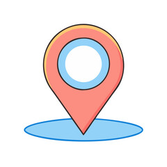 location pin  icon, location pin  vector illustration-simple illustration of location pin , perfect for location pin  logos and icons