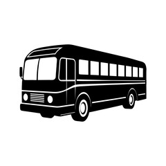 Bus Silhouette vector illustration
