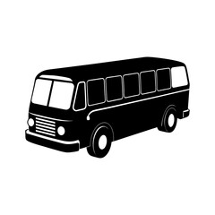 Bus Silhouette vector illustration