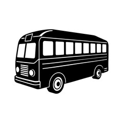 Bus Silhouette vector illustration