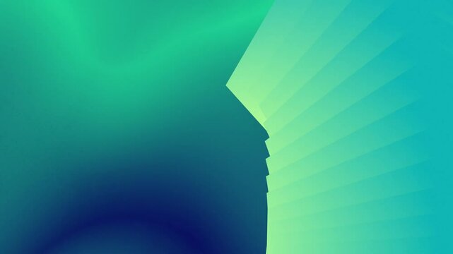 blue and green gradient simple geometric rectangle shapes abstract and modern background vector animation video