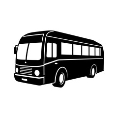 Bus Silhouette vector illustration