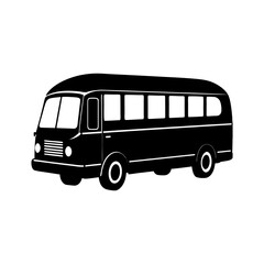 Bus Silhouette vector illustration