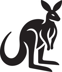 kangaroo silhouette vector © Digital