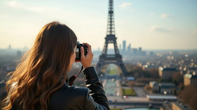 Parisian Photographer: Eiffel Tower Backlit Sunrise View