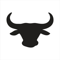 Bull Head Silhouette Clip Art