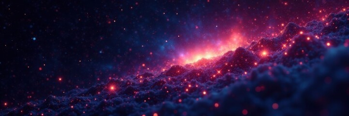 Shiny starfield against a black stellar backdrop, starfield, cosmos, galaxy