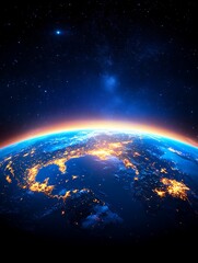 Earth at Dawn from Space