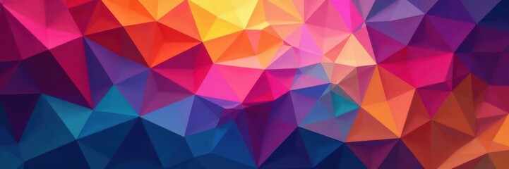 Obraz premium Geometric shapes merge into a kaleidoscope of colors, creating an abstract visual experience , abstract, graphic design