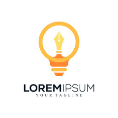 Abstract bulb logo design