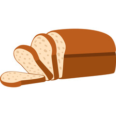 Bread Flat Illustration