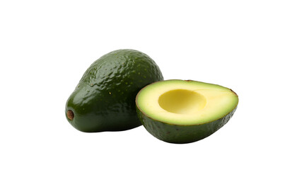 Avocado Fruit on White Background