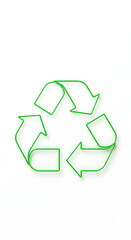 Obraz premium Green Recycle Symbol Illustration
