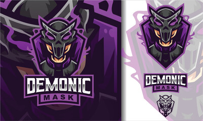 Devil mask esport logo
