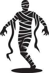 mummy vector Black and white