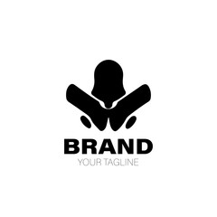 Outlaw Logo. Outlaw Logo Design. Outlaw Logo Brand. Outlaw Logo Vector Design Isolated on White Background