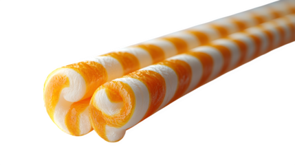 Drinking straw single item isolated on white background, HD and realistic