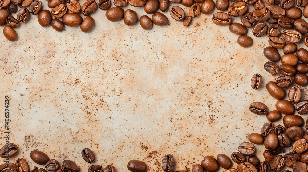 Aufkleber and rustic coffee bean texture pattern with cross-hatch effect