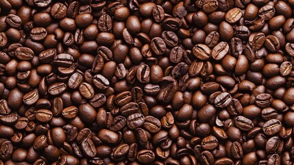 Coffee Bean Overlay with Subtle Texture - Digital Pattern Background