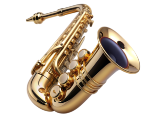 Gold Saxophone: Musical Instrument