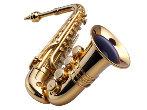 Gold Saxophone: Musical Instrument