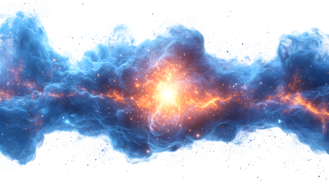 Electric spark isolated on white background, HD, realistic