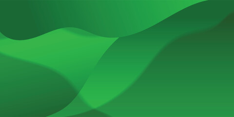 green wavy dynamic banner background