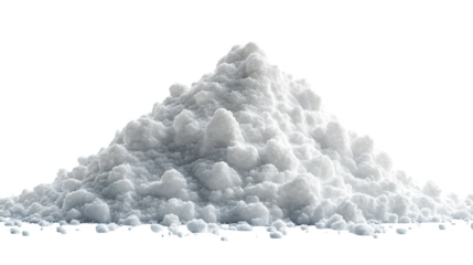 Fake snow isolated on white background, HD, realistic