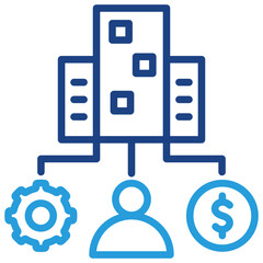 Fototapeta premium Company Department Icon