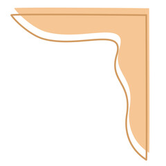 A soft beige abstract blob shape with smooth and organic curves, perfect for modern designs, background elements, or trendy graphic decoration.