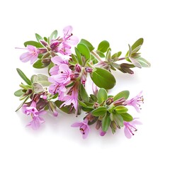 Thyme Flower isolated on white background.