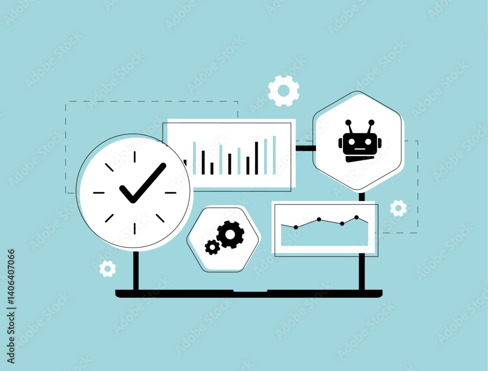 Poster ai-powered dashboards deliver real-time analytics and business insights for smarter decision-making,