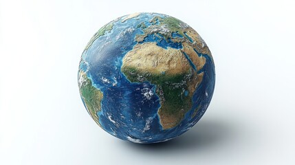 Fototapeta premium Detailed globe, Earth's surface