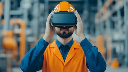 Industrial Engineer Using Augmented Reality for Oil Drilling Analysis