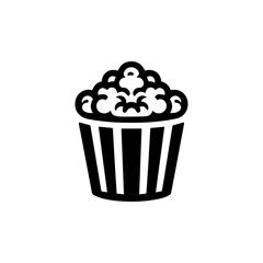 Popcorn icon with transparent background