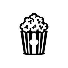 Popcorn icon with transparent background