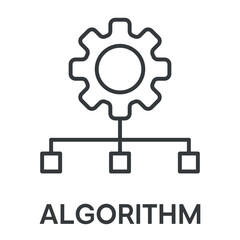 algorithm concept simple design icons, simple style design inspiration for any interface and purpose suitable for symbols and more