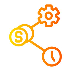 Network  gradient icon