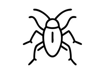 Fototapeta premium cockroach. Insect Icon.