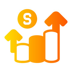 Bars gradient icon