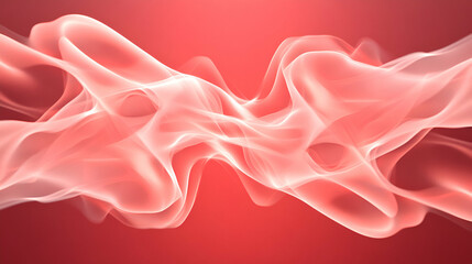 Obraz premium Abstract red fluid wave design background.