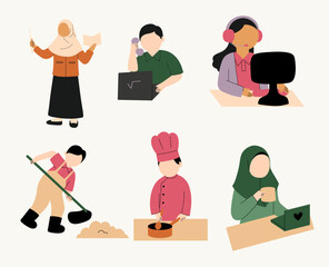 Collection of professional activity and daily tasks.