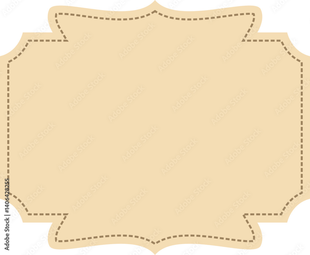 Poster label frame design element set