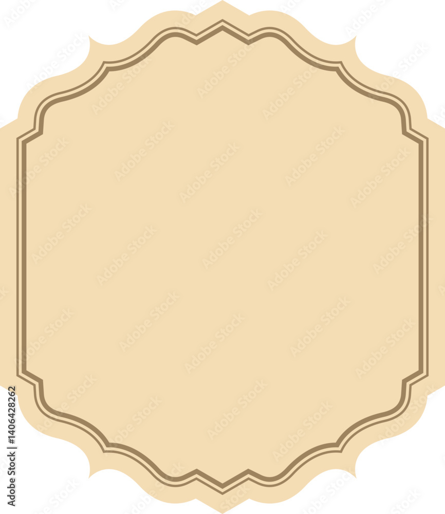 Poster label frame design element set